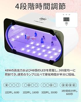 Amazon.co.jp: YOBTOP 【最新2025】 UVライト レジン用 48W 両面